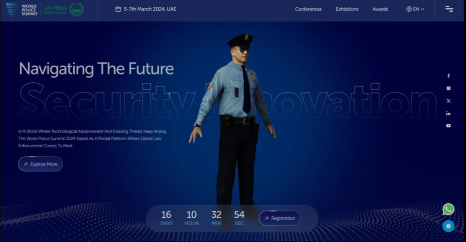 Dubai Police’s Modern Web Portal screenshot 1