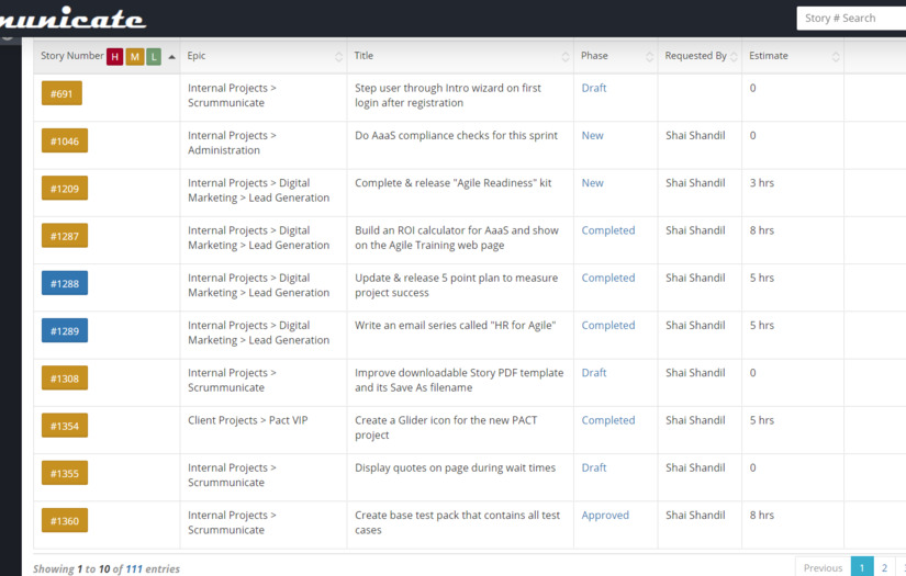 Scrummunicate screenshot 4