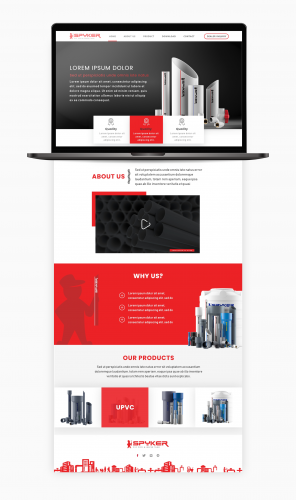 Pipe Manufacturing Company Website Design screenshot 5