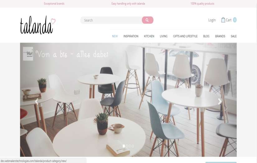 Online store screenshot 1