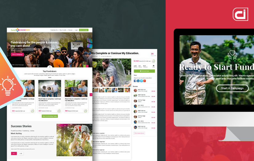 Crowd Funding Website screenshot 1