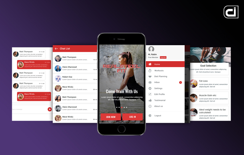 Real Steel Fitness Mobile Application screenshot 1