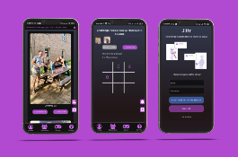 Mobile app for a gamified social network