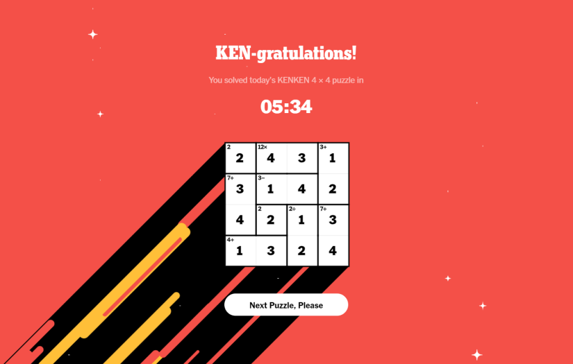A Multi-Platform KENKEN Game for Google I/O 2019 screenshot 3