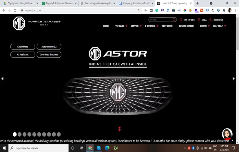 MG Motors screenshot 1