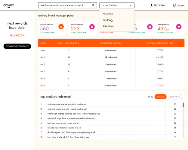 Amika Rewards Platform screenshot 2