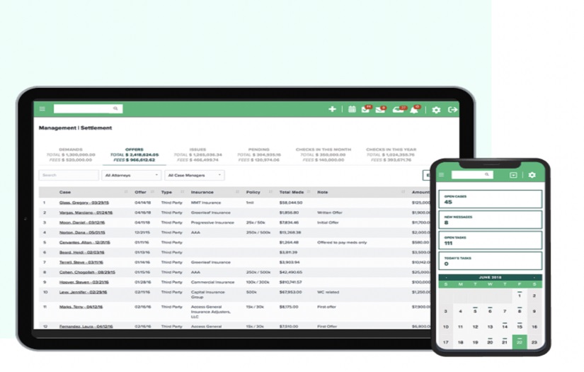 CASEpeer Legal screenshot 1