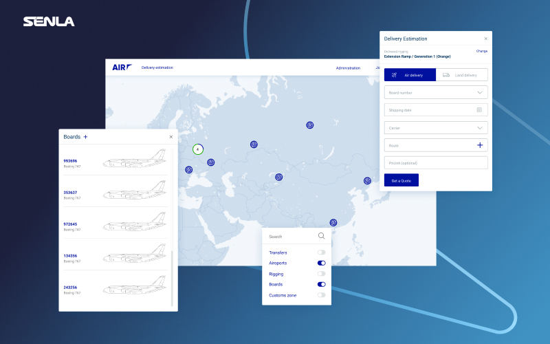 Freight transport management service screenshot 1