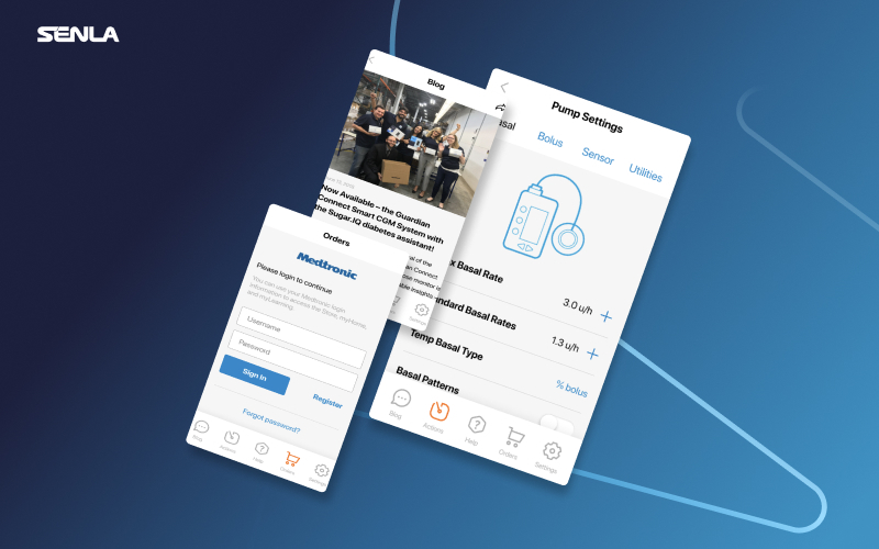 Mobile application for self-management of diabetes screenshot 1