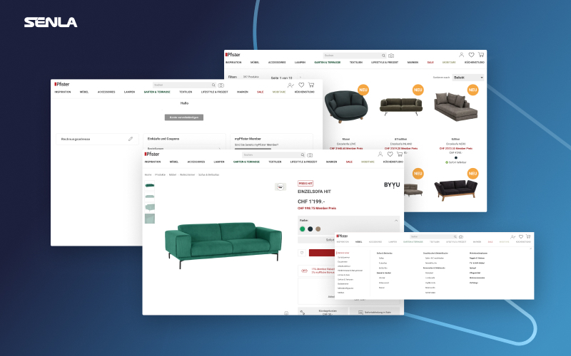 Transforming SAP Commerce for Pfister screenshot 1