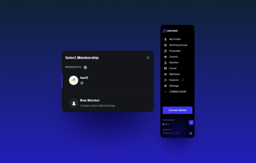 Development of frontend application screenshot 2