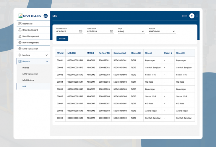 Spot Billing Solution for Gas Utility Company screenshot 5