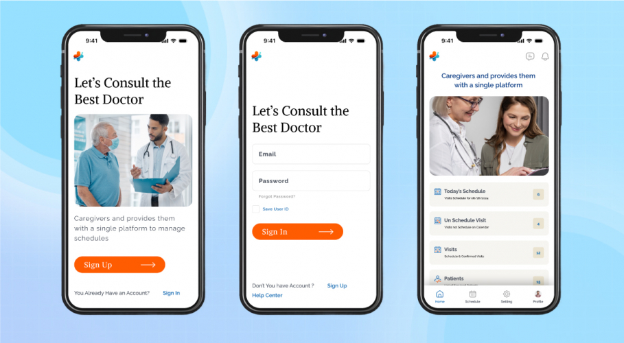 Caregivers App Development for USA-based Hospital screenshot 2