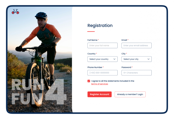 Booking Portal for an Online Bike Rental Business screenshot 2