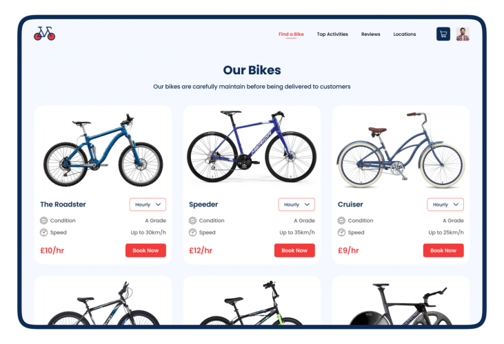 Booking Portal for an Online Bike Rental Business screenshot 4