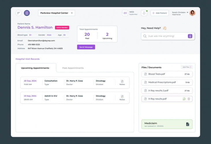 Power BI Analytics Dashboard For Patient Management screenshot 2