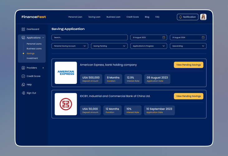 Web Application Development for a Finance Product Firm screenshot 3