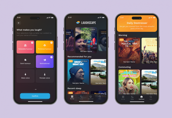 Audio-based Relaxation Mobile App for Mental Health Wellness Firm screenshot 2