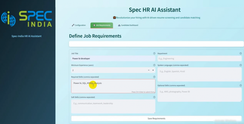 HR AI Assistant Development for a Germany-based Firm screenshot 1
