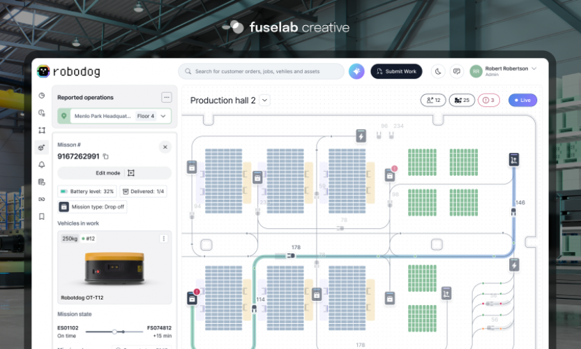 Robodog AGV system screenshot 4