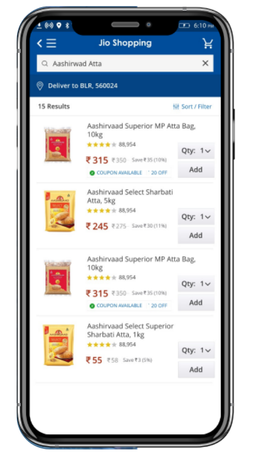 Reliance Jiomart screenshot 2