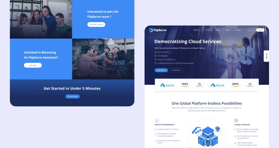 Flipserve simplifies access to cloud management services screenshot 2