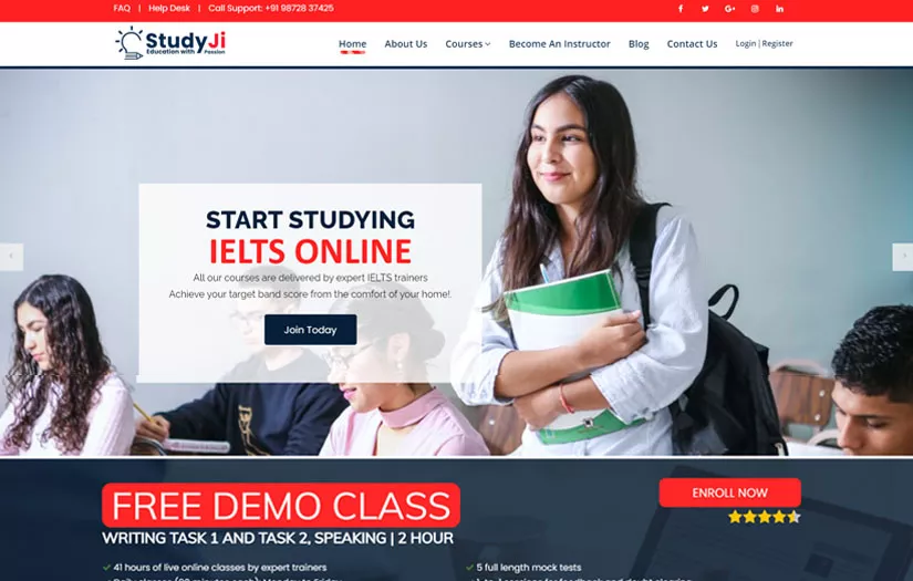 StudyJi - Online Ielts Training Portal screenshot 1