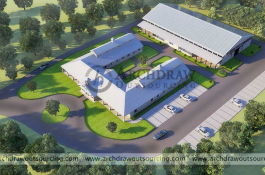 Institutional Building 3D Rendering in Texas
