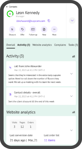 CRM System Design screenshot 2