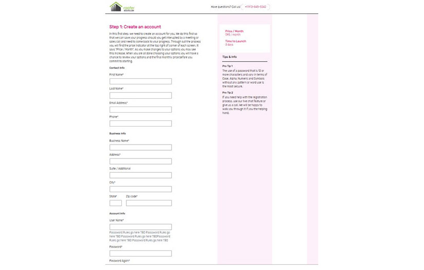 Roofing Website screenshot 1