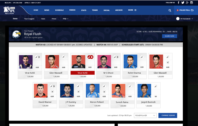 Official IPL Fantasy League screenshot 2