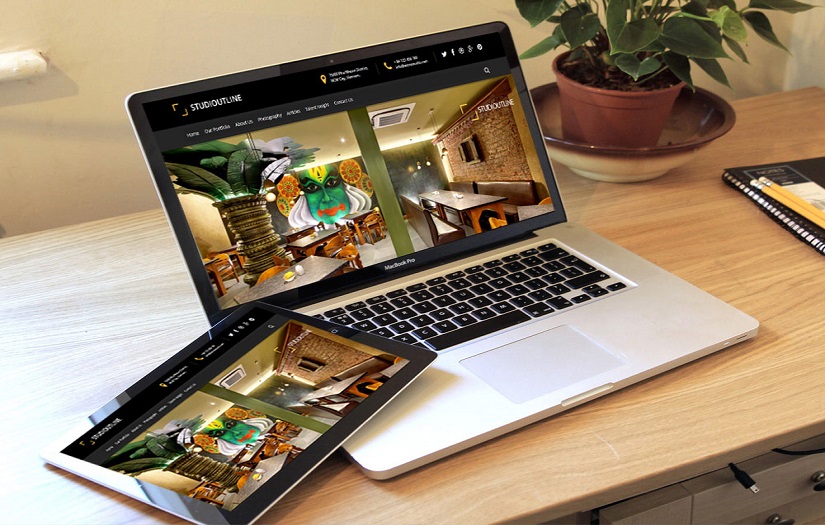 Studio outline Website screenshot 1