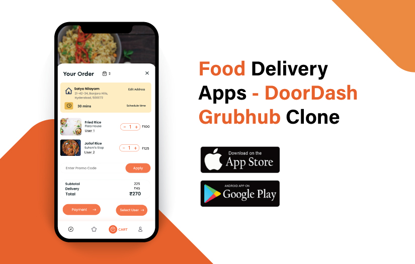 Food Delivery Apps - DoorDash | Grubhub Clone screenshot 1