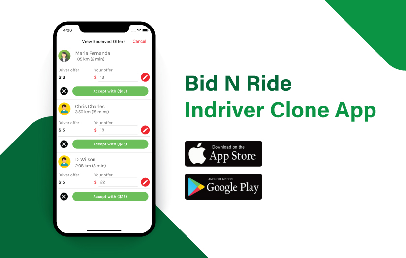 Bid n Ride - InDriver Clone Apps screenshot 1
