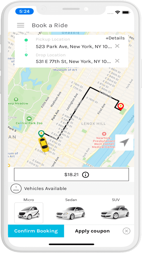 Taxi Apps - Uber | Lyft | OLA | Didi Clone screenshot 1