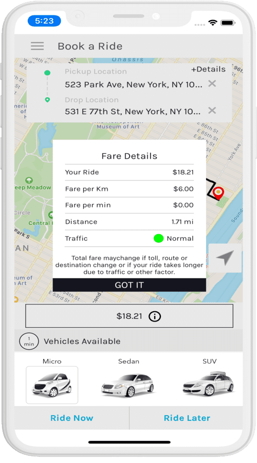 Taxi Apps - Uber | Lyft | OLA | Didi Clone screenshot 2