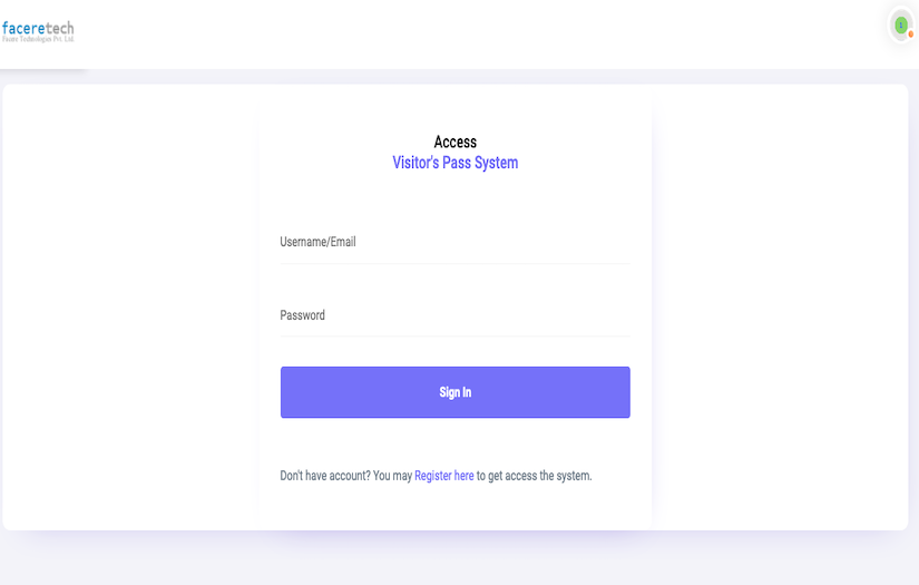 Visitors Pass System screenshot 1