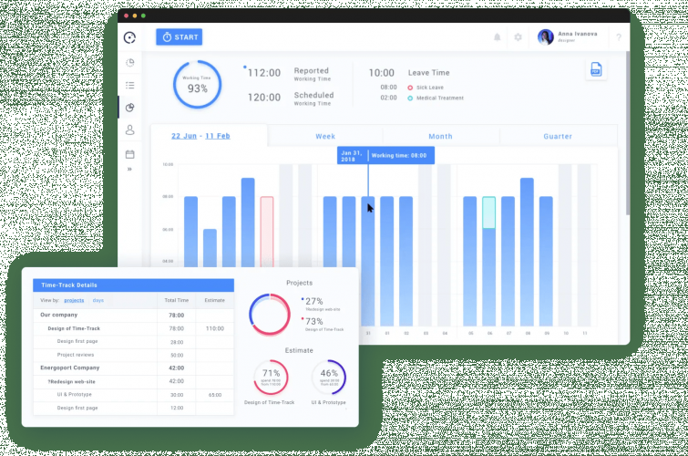 Time Track System screenshot 1