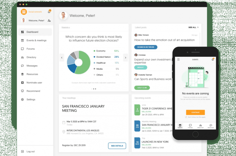 Social Network App screenshot 1