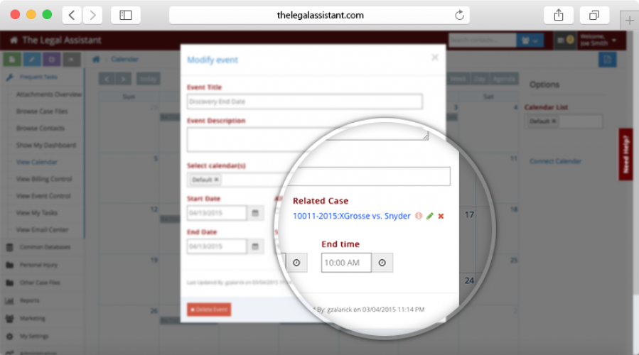 Legal Case Management SaaS screenshot 3