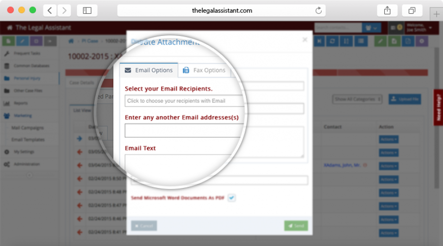 Legal Case Management SaaS screenshot 1