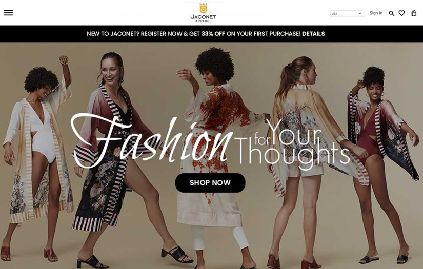 Jaconet Apparel screenshot 1