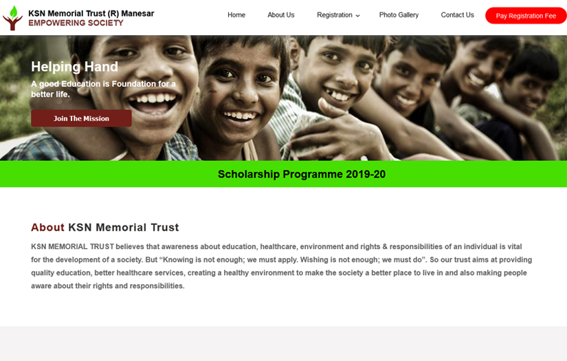 KSN Memorial Trust screenshot 1