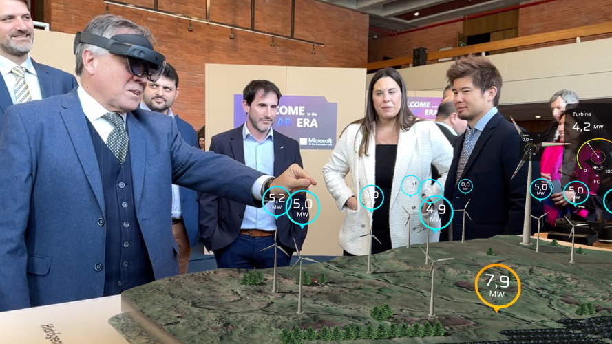 Mixed Reality Digital Twin Data Visualization screenshot 1