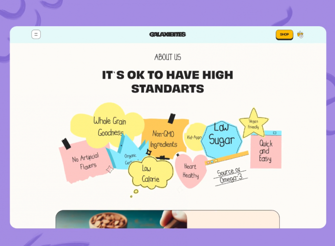 Galaxibites. Crunchy shop screenshot 3