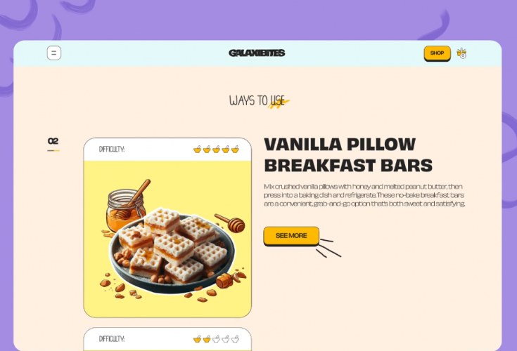 Galaxibites. Crunchy shop screenshot 4