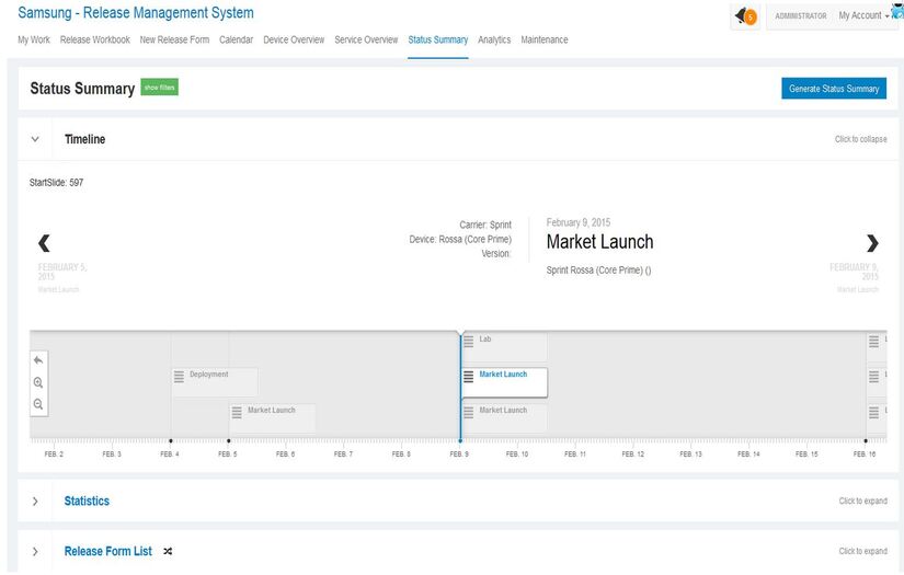 SAMSUNG - Software Release Management System screenshot 2