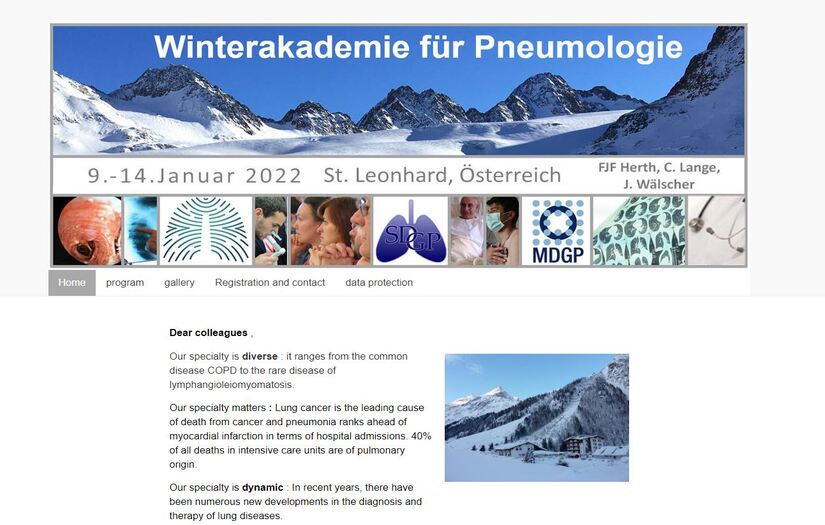 Pneumo Akademie - Building an information and training platform for medical practicians screenshot 1