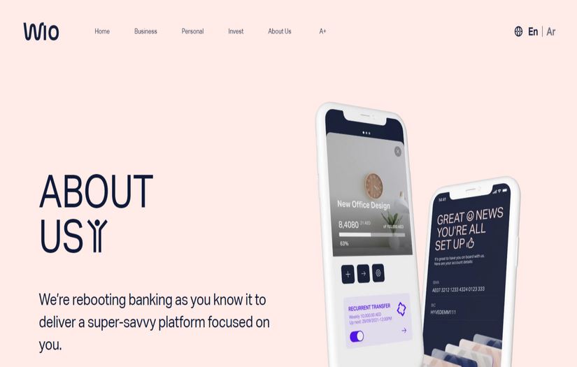 Digital financial platform – Wio Bank screenshot 1