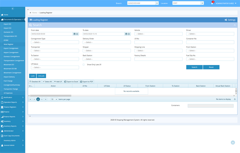 Shipping Management System screenshot 3